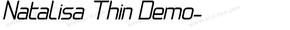 Natalisa Thin Demo字体转换